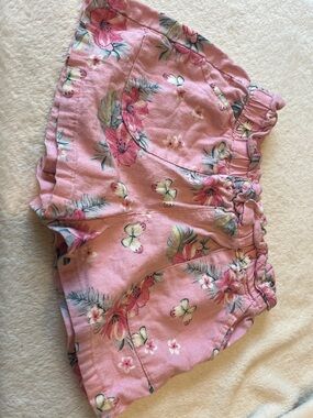 Nanette Lepore Pink Floral High-Rise Summer Shorts